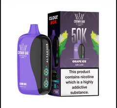 Al Fakher 50000 Puffs Cloud Box Crown Bar Disposable Vape