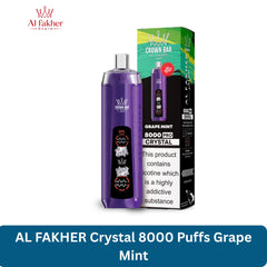 AL FAKHER Crystal 8000 Puffs Grape Mint