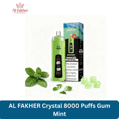 AL FAKHER Crystal 8000 Puffs Gum Mint