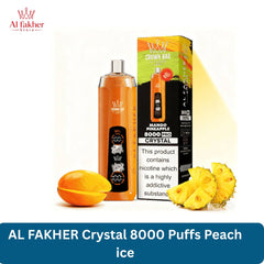 AL FAKHER Crystal 8000 Puffs Peach ice