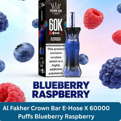 Al Fakher Crown Bar E-Hose X 60000 Puffs Blueberry Raspberry