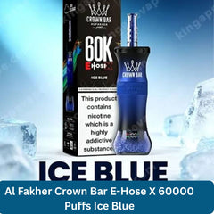 Al Fakher Crown Bar E-Hose X 60000 Puffs Ice Blue