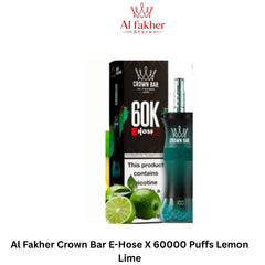 Al Fakher Crown Bar E-Hose X 60000 Puffs Lemon Lime