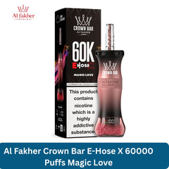 Al Fakher Crown Bar E-Hose X 60000 Puffs Magic Love