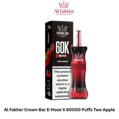 Al Fakher Crown Bar E-Hose X 60000 Puffs Two Apple