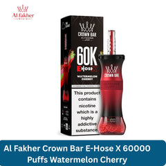 Al Fakher Crown Bar E-Hose X 60000 Puffs Watermelon Cherry