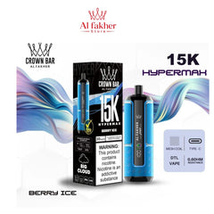 Al Fakher Crown Bar Hypermax 15000 Puffs Berry Ice