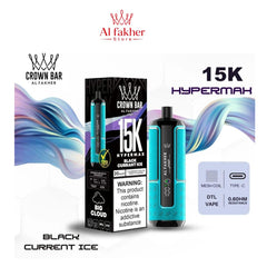 Al Fakher Crown Bar Hypermax 15000 Puffs Black Current Ice