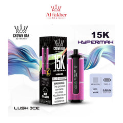Al Fakher Crown Bar Hypermax 15000 Puffs Lush Ice