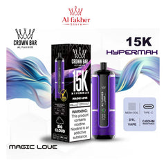 Al Fakher Crown Bar Hypermax 15000 Puffs Magic Love