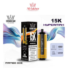 Al Fakher Crown Bar Hypermax 15000 Puffs Mango Ice