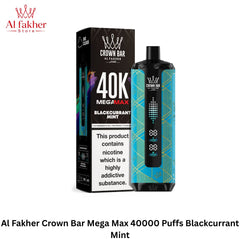 Al Fakher Crown Bar Mega Max 40000 Puffs Blackcurrant Mint