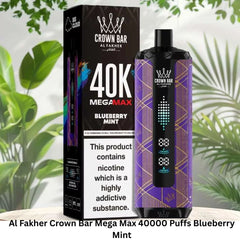 Al Fakher Crown Bar Mega Max 40000 Puffs Blueberry Mint