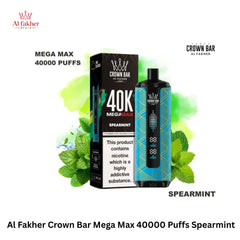 Al Fakher Crown Bar Mega Max 40000 Puffs Spearmint