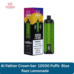 Al Fakher Crown bar 12000 Puffs Blue Razz Lemonade