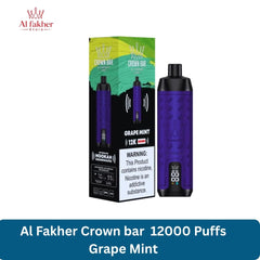 Al Fakher Crown bar 12000 Puffs Grape Mint