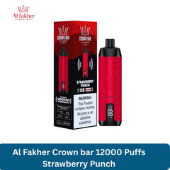 Al Fakher Crown bar 12000 Puffs Strawberry Punch