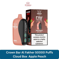 Crown Bar Al Fakher 50000 Puffs Cloud Box Apple Peach