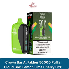 Crown Bar Al Fakher 50000 Puffs Cloud Box Lemon Lime Cherry Fizz