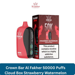 Crown Bar Al Fakher 50000 Puffs Cloud Box Strawberry Watermelon