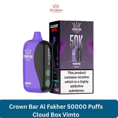 Crown Bar Al Fakher 50000 Puffs Cloud Box Vimto