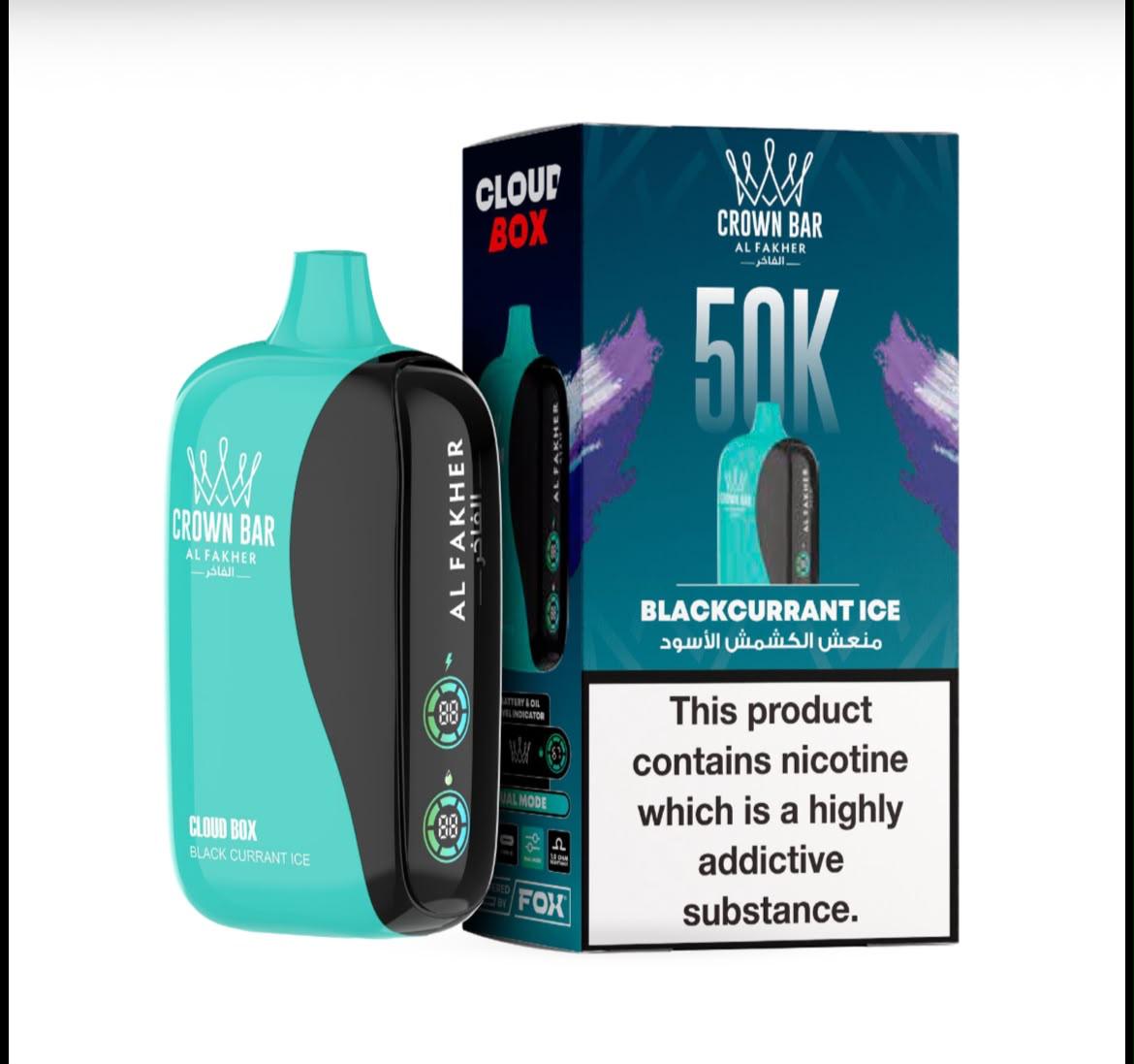 Al Fakher 50000 Puffs Cloud Box Crown Bar Disposable Vape