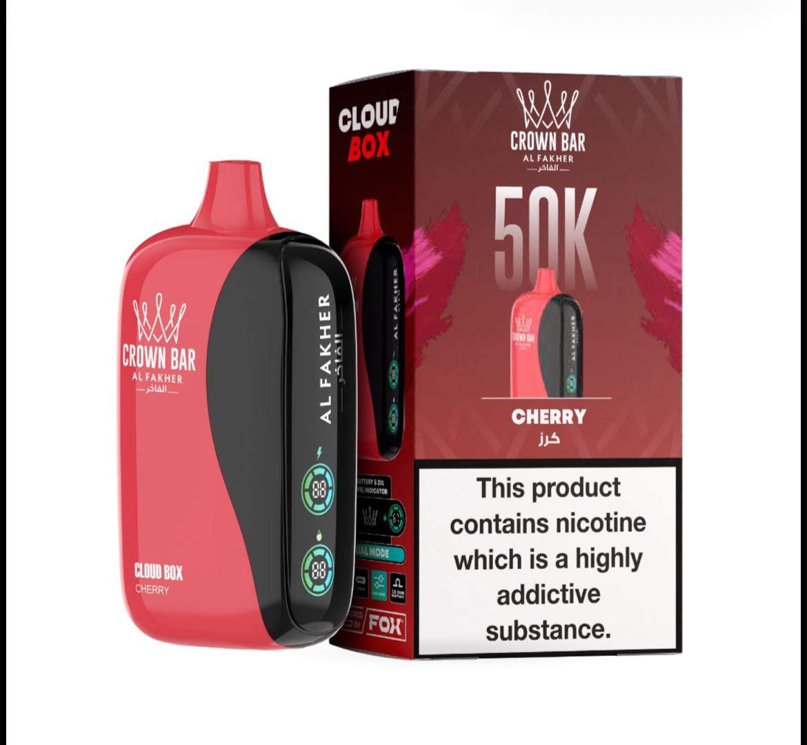 Al Fakher 50000 Puffs Cloud Box Crown Bar Disposable Vape