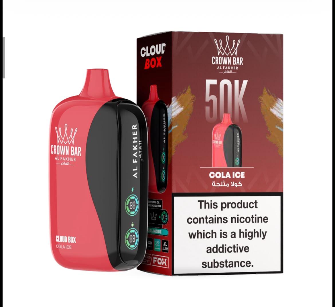 Al Fakher 50000 Puffs Cloud Box Crown Bar Disposable Vape