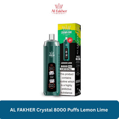 AL FAKHER Crystal 8000 Puffs Lemon Lime