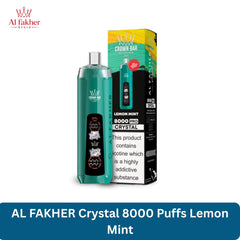 AL FAKHER Crystal 8000 Puffs Lemon Mint