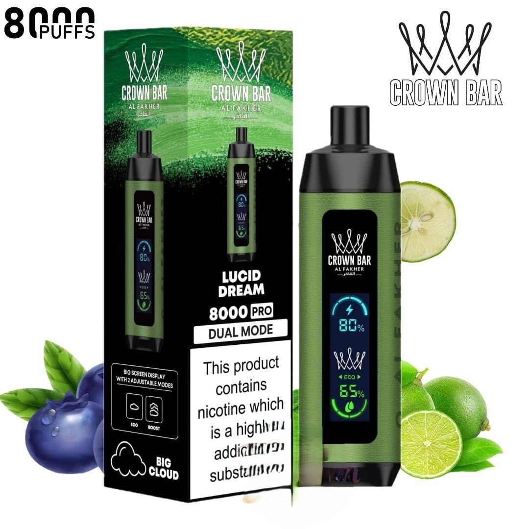 Al Fakher Crown Bar 8000 Puffs Lucid Dream