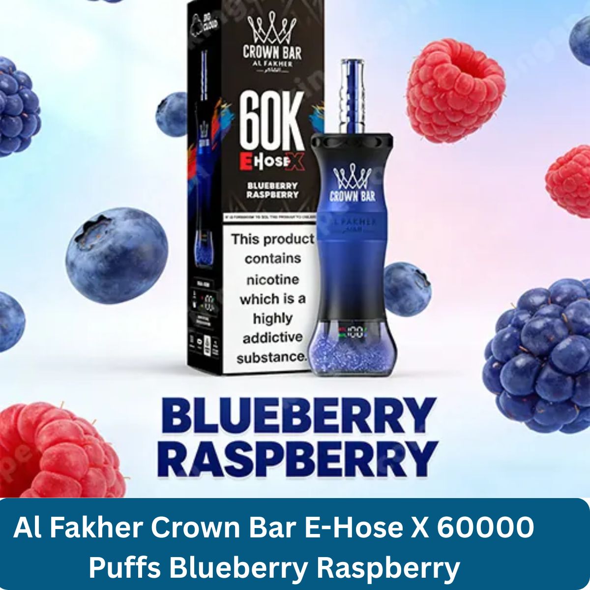 Al Fakher Crown Bar E-Hose X 60000 Puffs Cherry Fizz