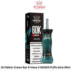 Al Fakher Crown Bar E-Hose X 60000 Puffs Gum Mint