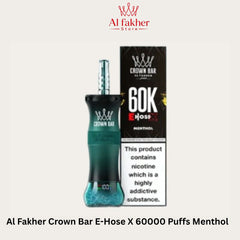 Al Fakher Crown Bar E-Hose X 60000 Puffs Menthol