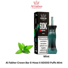 Al Fakher Crown Bar E-Hose X 60000 Puffs Mint