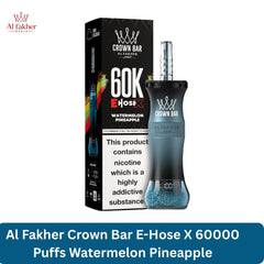 Al Fakher Crown Bar E-Hose X 60000 Puffs  Watermelon Pineapple