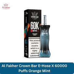 Al Fakher Crown Bar E-Hose X 60000 Puffs Orange Mint