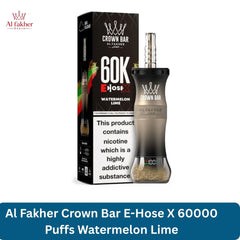 Al Fakher Crown Bar E-Hose X 60000 Puffs  Watermelon Lime