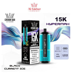 Al Fakher Crown Bar Hypermax 15000 Puffs Blackcurrant Ice
