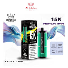 Al Fakher Crown Bar Hypermax 15000 Puffs Lemon Lime