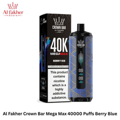 Al Fakher Crown Bar Mega Max 40000 Puffs Berry Blue