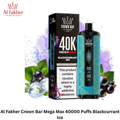 Al Fakher Crown Bar Mega Max 40000 Puffs Blackcurrant Ice