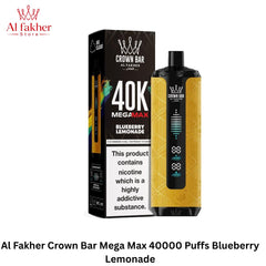 Al Fakher Crown Bar Mega Max 40000 Puffs Blueberry Lemonade