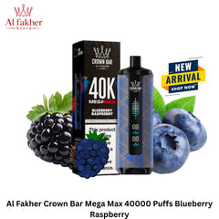 Al Fakher Crown Bar Mega Max 40000 Puffs Blueberry Raspberry