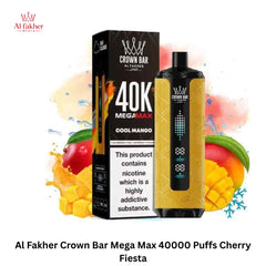 Al Fakher Crown Bar Mega Max 40000 Puffs Cherry Fiesta