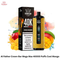 Al Fakher Crown Bar Mega Max 40000 Puffs Cool Mango