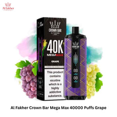 Al Fakher Crown Bar Mega Max 40000 Puffs Grape