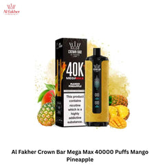 Al Fakher Crown Bar Mega Max 40000 Puffs Mango Pineapple