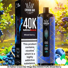 Al Fakher Crown Bar Mega Max 40000 Puffs Mixed Berry
