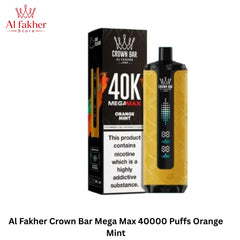 Al Fakher Crown Bar Mega Max 40000 Puffs Orange Mint